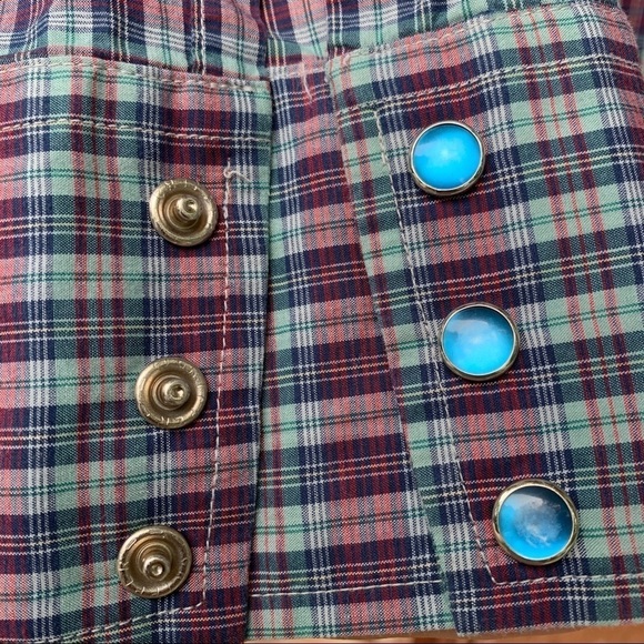 Brandon Colorado 100% Cotton Plaid Western Snap Buttons Long Sleeve Shirt 15 1/2 - Picture 4 of 13